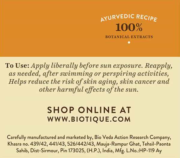 Biotique Bio Sandalwood 50+ Spf Uva/Uvb Sunscreen Ultra Soothing Face Cream 50 Gm
