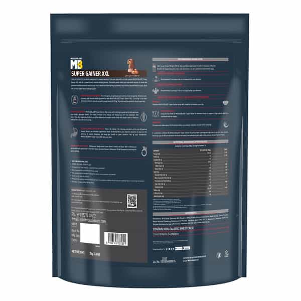 Muscleblaze Super Gainer Xxl | Muscle Mass High Protein Gainer (Choco Caramel | 3 Kg / 6.6 Lb)