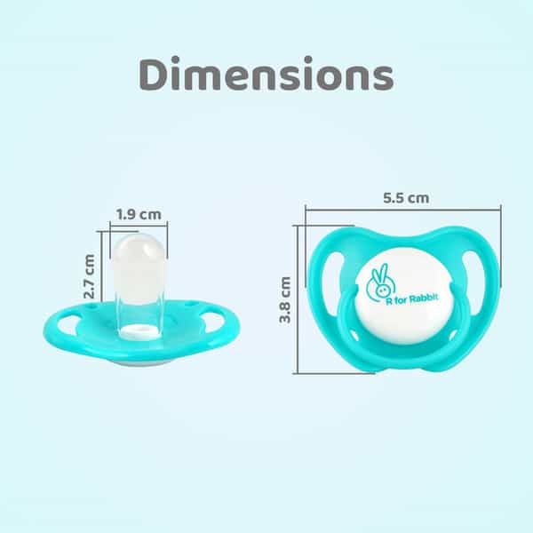 R For Rabbit Apple Pacifier-M Blue