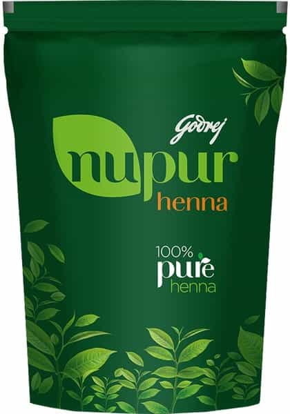 Godrej Nupur - 100% Pure Henna ( Mehendi ) Natural Conditioning & Anti Dandruff Hair Colour - 200G