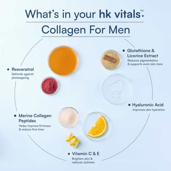Hk Vitals Marine Collagen For Men Supplement (Orange | 100G)