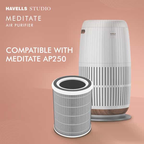 Havells Studio New Launch Air Purifier For Home | Aqi Display | Remote Control | 377Sqft | 6 Stages