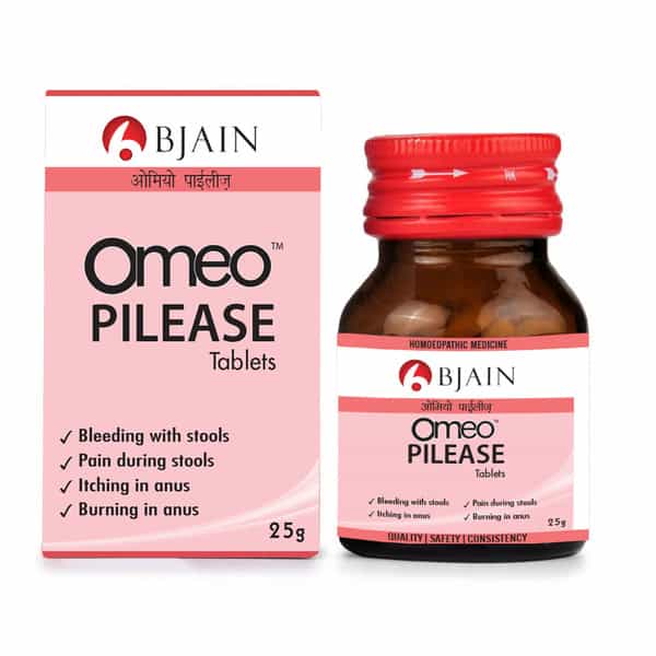 Bjain Omeo Homeopathic Pilease Tablet - 25Gm