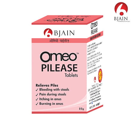 Bjain Omeo Homeopathic Pilease Tablet - 25gm