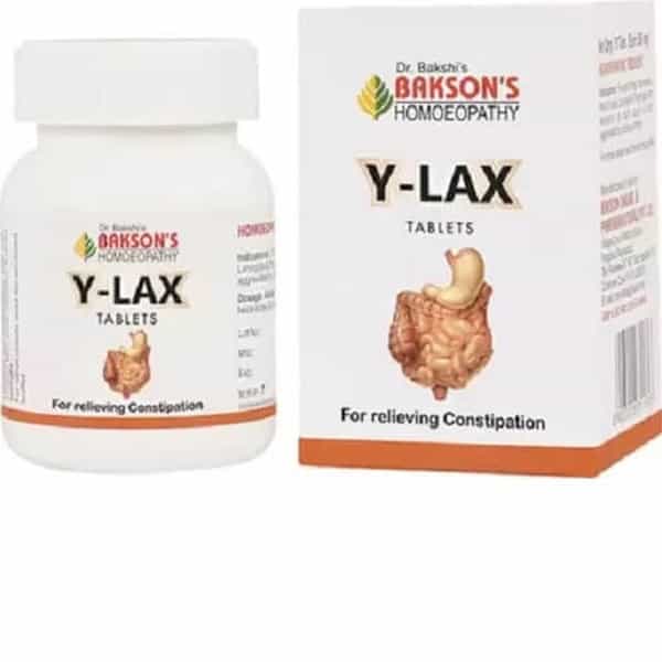 Dr Bakshi's Bakson Homoeopathy Y Lax Tablets For Constipation 75 Unit (Pack Of 2)