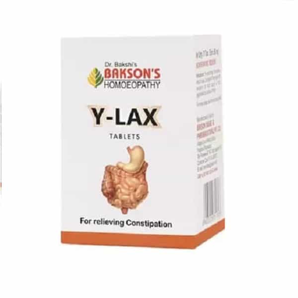 Dr Bakshi's Bakson Homoeopathy Y Lax Tablets For Constipation 75 Unit (Pack Of 2)