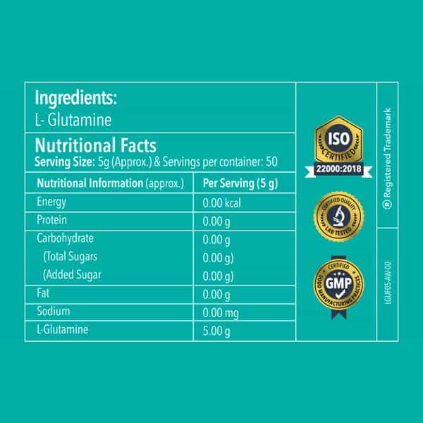 Proathlix L-Glutamine (Unflavoured) 250 G
