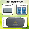 Outer Woods Insulin Cooler Bag With 2 Ice Gel Packs | 6+ Hours Cooling | Insulin Travel Pouch - Grey