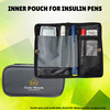 Outer Woods Insulin Cooler Bag With 2 Ice Gel Packs | 6+ Hours Cooling | Insulin Travel Pouch - Grey