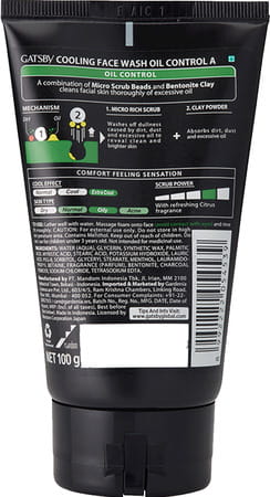Gatsby Cooling Face Wash Oil Control 100gm