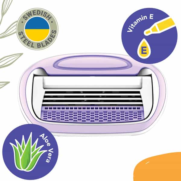 Summer By Zlade Splash Mini Hair Removal Razor For Women With Large Hydrating Bar