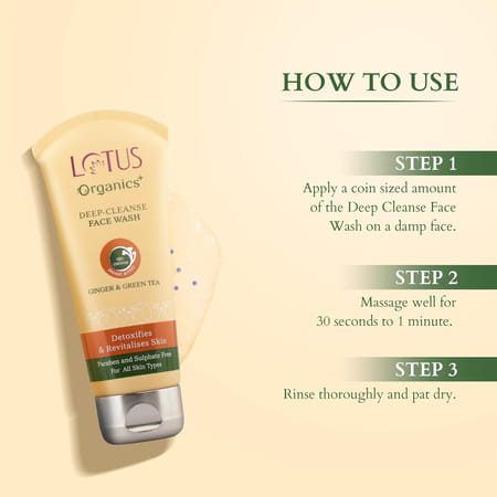 Lotus Organics + Deep Cleanse Face Wash 80G ( Pack Of 2 )