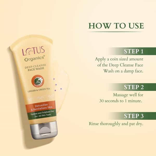 Lotus Organics + Deep Cleanse Face Wash 80G ( Pack Of 2 )