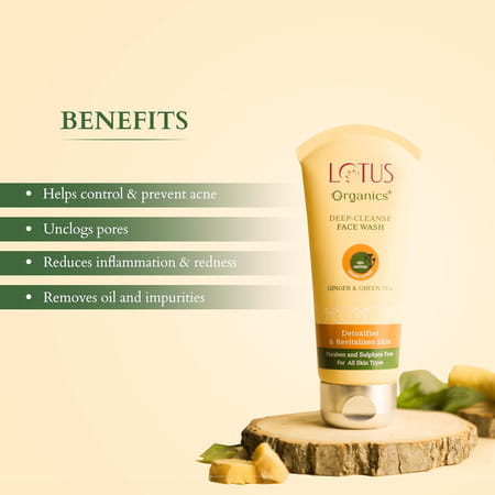 Lotus Organics + Deep Cleanse Face Wash 80G ( Pack Of 2 )