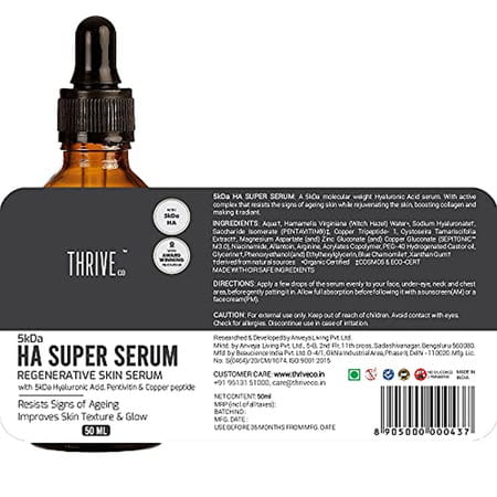 Thriveco 5kda Hyaluronic Acid Super Skin Serum (50 Ml)