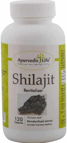 Ayurvedic Life Shilajit 120 Capsules (Pack Of 5) Natural