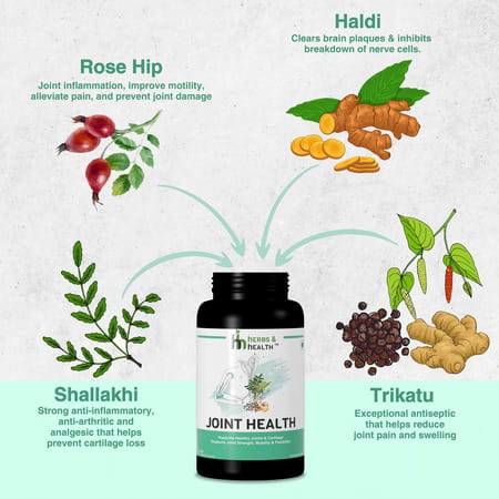 Herbs & Health - Joint Health|Healthy Joint & Cartilage 60 Vegetarian Capsules