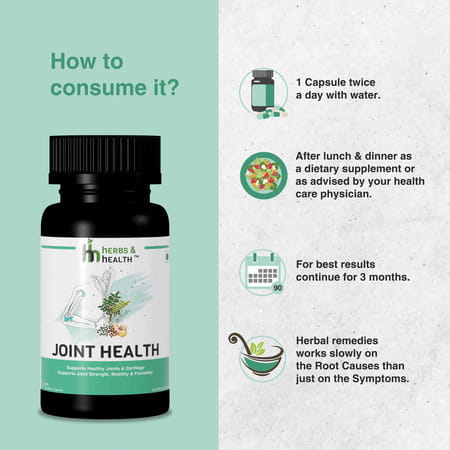 Herbs & Health - Joint Health|Healthy Joint & Cartilage 60 Vegetarian Capsules