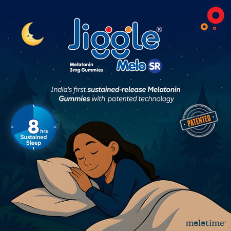 Jiggle Melo Sr I 3Mg Melatonin Gummies I Sustained Release Melatonin I Strawberry Flavour I 30 N