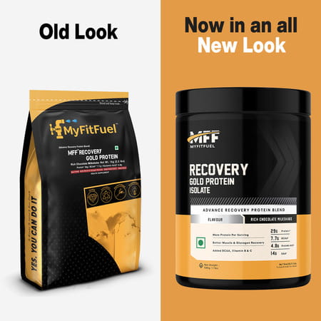 Myfitfuel Mff Recovery Gold Protein- 500 Gm Rich Chocolate Milkshake | Post Workout Recovery