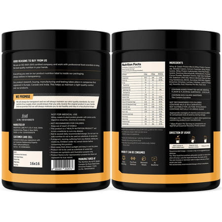 Myfitfuel Mff Recovery Gold Protein- 500 Gm Rich Chocolate Milkshake | Post Workout Recovery