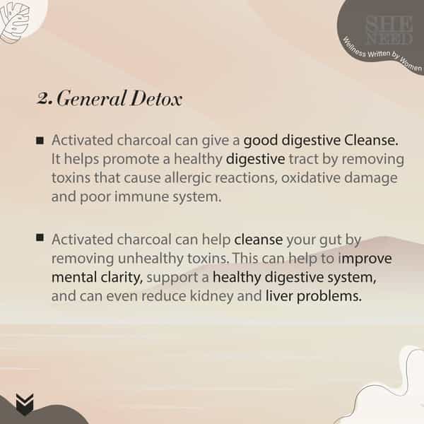 Sheneed +Active Charcoal Detox Drink-Vitc-Detoxifies Body From Toxin 30 Sachet
