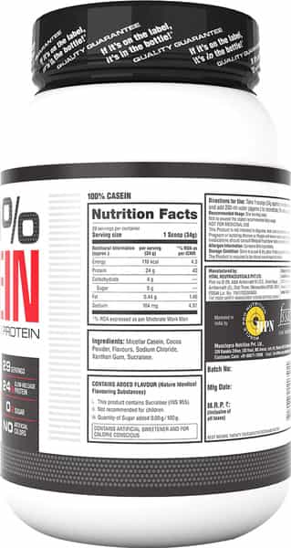 Labrada 100% Casein Micellar Casein Protein - 2.2 Lbs (1Kg) (Dutch Chocolate)
