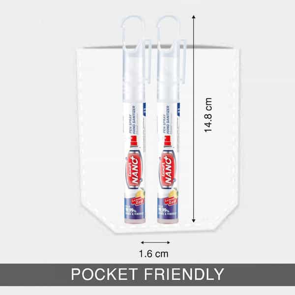 Luxor Nano Pen Sanitizer Spray Twin Pack Lemon Zest- 10Ml X2