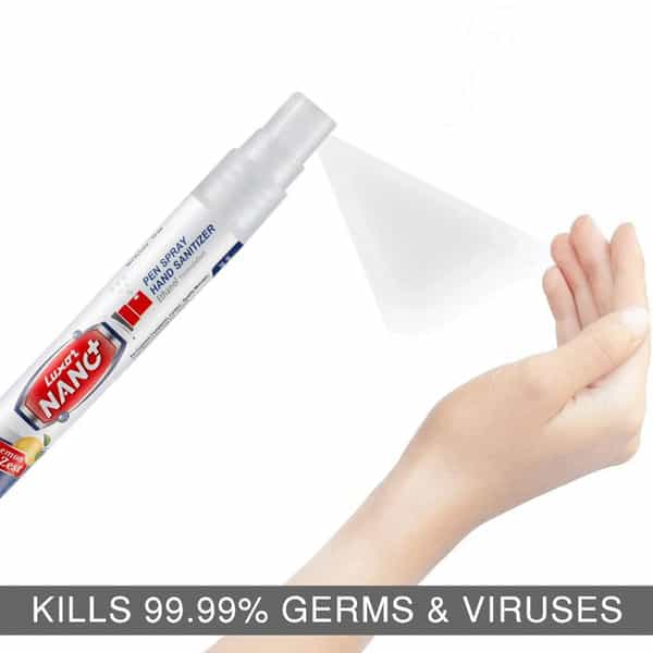 Luxor Nano Pen Sanitizer Spray Twin Pack Lemon Zest- 10Ml X2