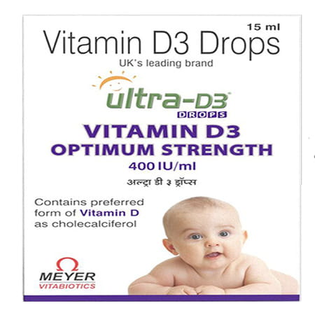 Ultra D3 Drops - Vitamin D3 Drops For Infants - 15 Ml