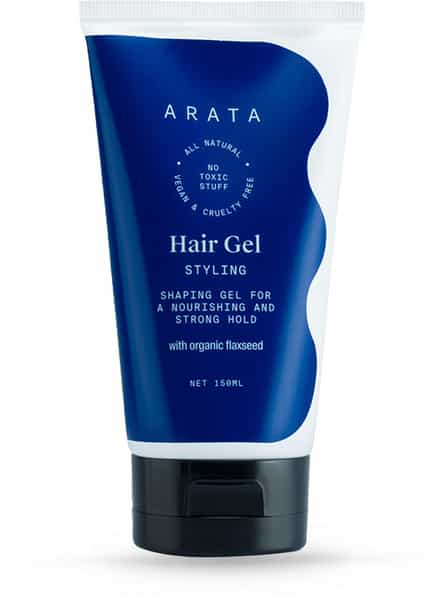 Arata Natural Hair Gel For Studio Styling Shaping Strong Hold & Nourishment (150 Ml)