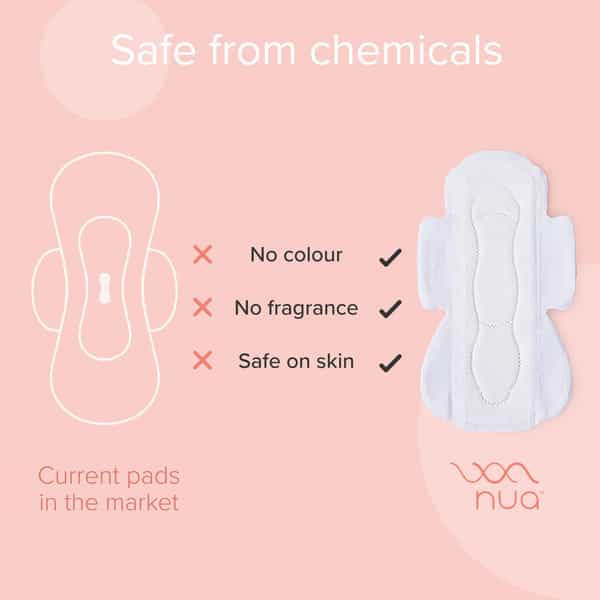 Nua Ultra Safe Sanitary Pads | Heavy Flow | 50 Pads