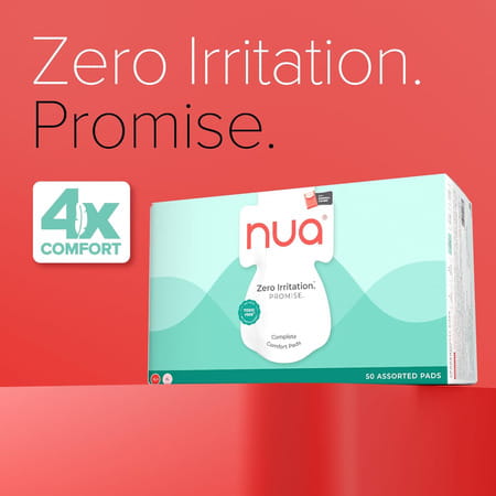 Nua Ultra Safe Sanitary Pads | Heavy Flow | 50 Pads