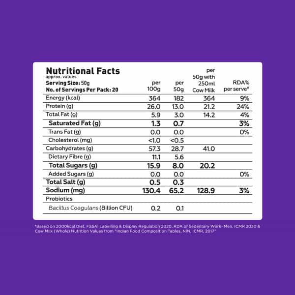 Yoga Bar High Protein Oats Dark Chocolate 26G Protein 1Kg