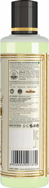 Khadi Natural Green Tea Aloevera Hair Conditioner Sls & Paraben Free 210 Ml