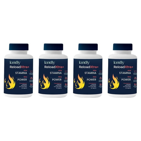 Kindly Health Reloadxtra+ Horny Goat Weed | Stamina Booster For Men | 30 Tablets | Pack Of 4