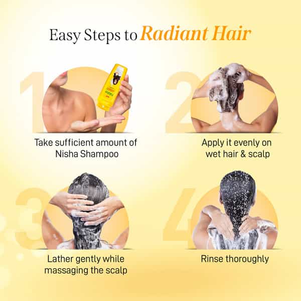 Nisha Egg Protein Shampoo For Strong & Smooth Hair 340Ml