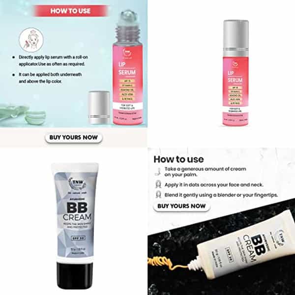 Tnw The Natural Wash Bb Cream & Lip Serum With Spf 30 & Spf 15