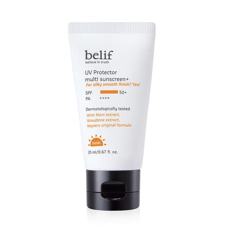 Belif Uv Protector Korean Vegan Tinted Mineral Face Sunscreen Spf 50+ Fortoneupwithmattefinish(20Ml)
