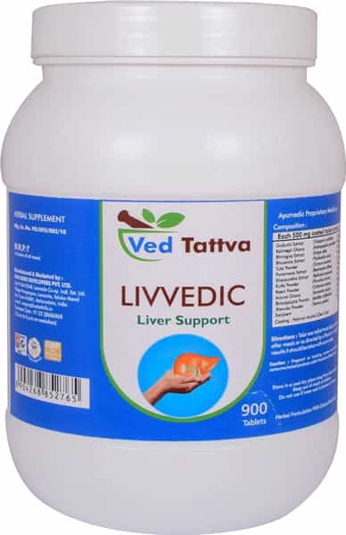 Ved Tattva Livvedic 900 Tablets | Natural Supplement For Liver Support (Pack Of 2)