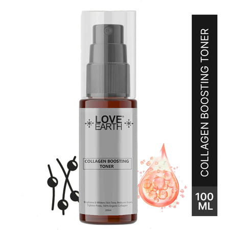 Love Earth Collagen Boosting Toner With Aloe Vera Extracts And Glycerin For Scar Reduction 100Ml