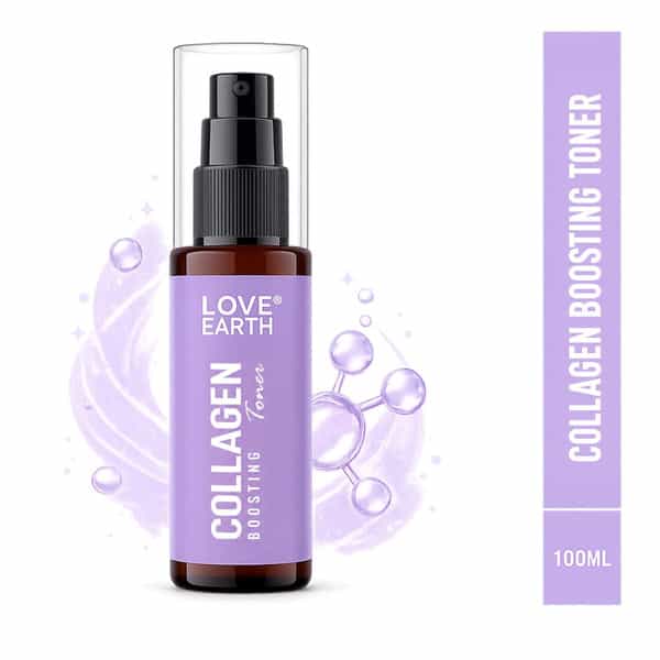 Love Earth Collagen Boosting Toner With Aloe Vera Extracts And Glycerin For Scar Reduction 100Ml