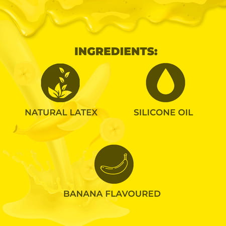 Nottyboy Sixtynine Extra Thin Banana Flavour Condoms For Men Pack Of 10
