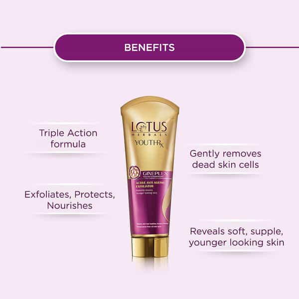 Lotus Youthrx Active Anti Ageing Exfoliator Cream 100 Gm