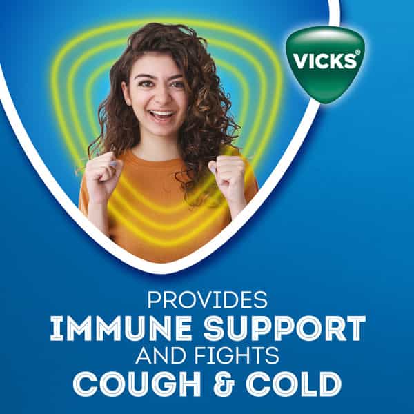 Vicks Immunocold 10S Pack | Daily Multivitamin | Immunity From Cough & Cold - Strip Of 10 Tablets