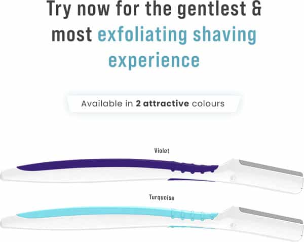 Sirona Reusable Eyebrow & Face Razor For Women - 2 Razors | Painless Facial Hair Removal