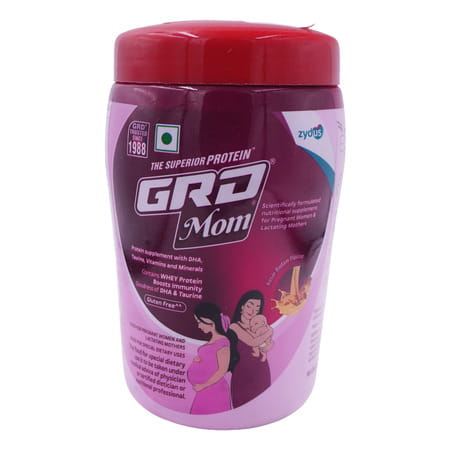 Grd Mom Protein Supplement Kesar Badam Flavour For Pregnant & Lactating Mothers Jar 200 Gm