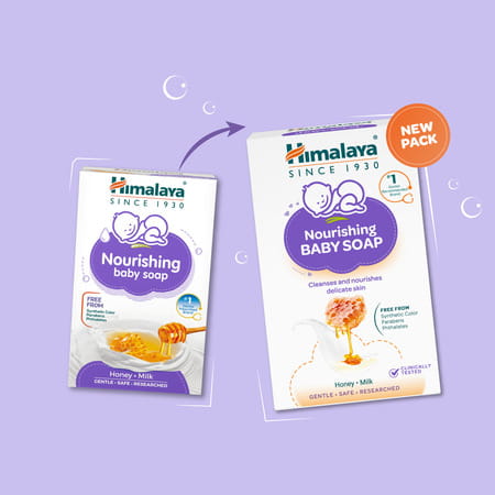 Himalaya Nourishing Baby Soap For Sensitive Skin| Honey Milk Nourish Complex To Nourish Skin | 75 Gm