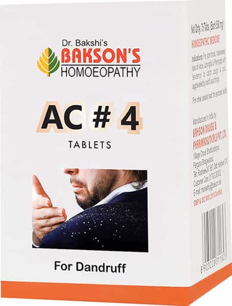 Dr Bakshi's Bakson Homoeopathy Ac#4 Tablet Pack Of 2 | 75 Tabs Each