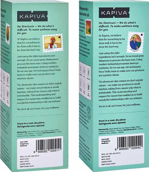 Kapiva Aloe Vera Juice (1L)+ Wheatgrass Juice(1L)|Better Digestion | General Wellness |Skin Care